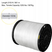 VEVOR POLYESTER WEBBING 567 KG 961 M X 12.7 MM FLAT STRONG