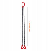 VEVOR 5/16 INCH X 5 FEET G80 CHAIN SLING HEAVY DUTY HOOK LOCK 2993 KG