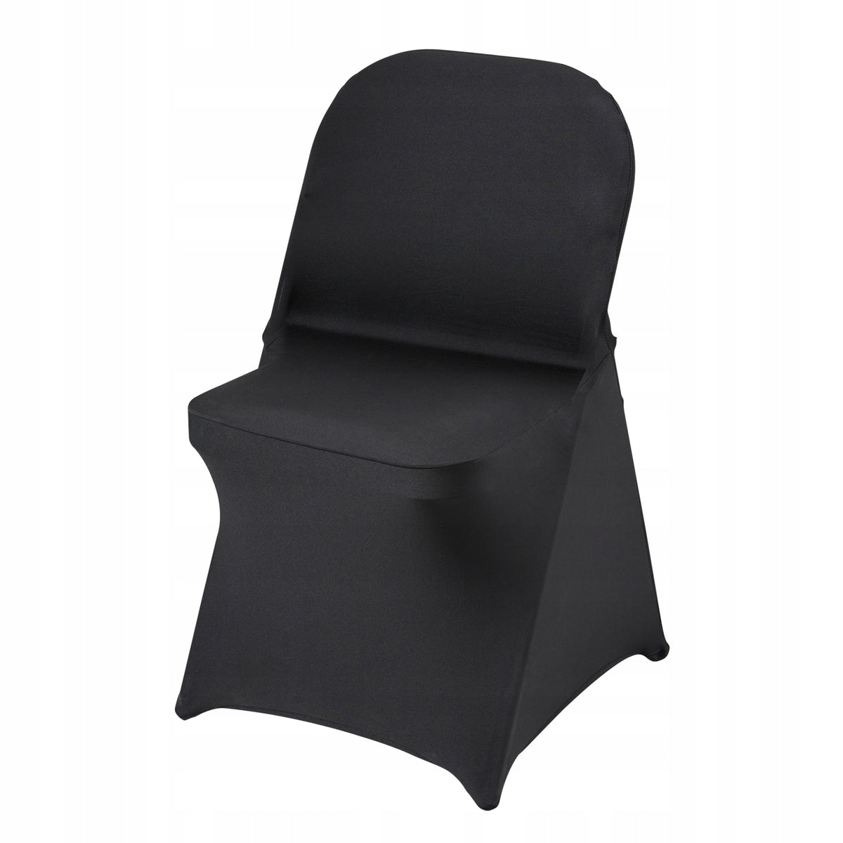 VEVOR 50 PCS FOLDING CHAIR COVERS ELASTIC SPANDEX BLACK