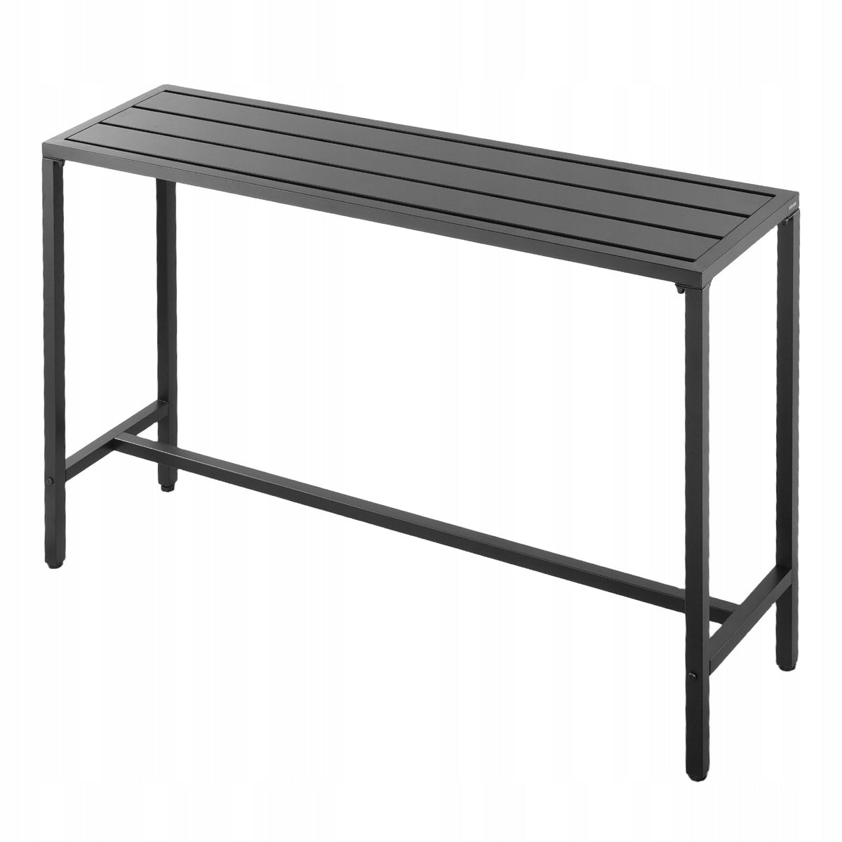 VEVOR BAR TABLE 140X37.5 CM BLACK SOLID TALL BISTRO TABLE FOR PATIO