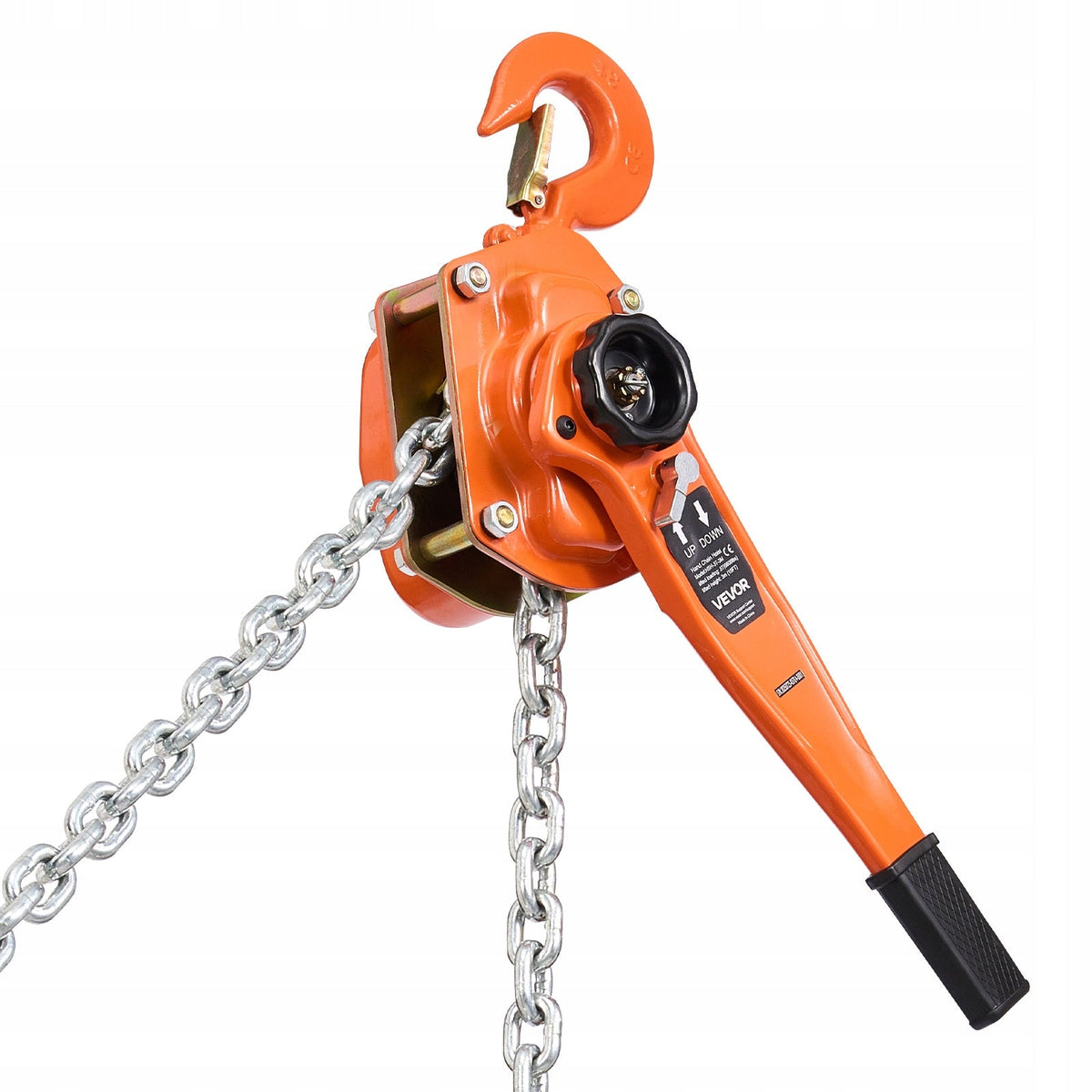 VEVOR 3T LEVER HOIST G80 CHAIN DOUBLE PAWL BRAKE ERGONOMIC