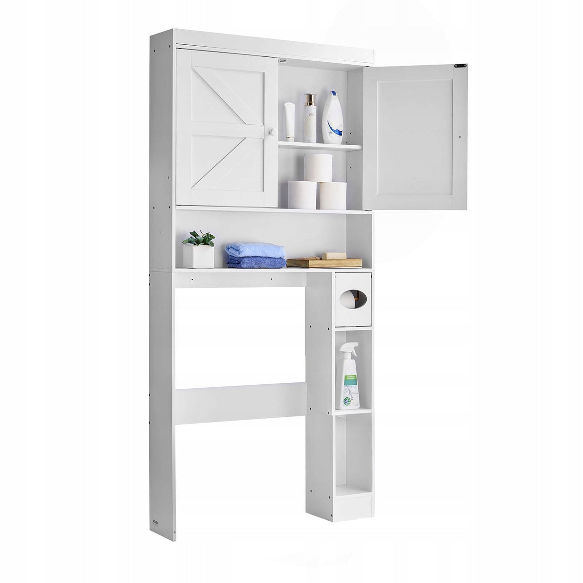 VEVOR BATHROOM CABINET WITH DOUBLE DOORS AND ADJUSTABLE SHELF STURDY