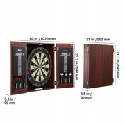 VEVOR 18-INCH PREMIUM DARTBOARD AND CABINET SET WITH ACCESSORIES