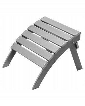 FOOTREST FOR ADIRONDACK CHAIR VEVOR FOLDABLE HDPE OTTOMAN 547X480X377MM GREY