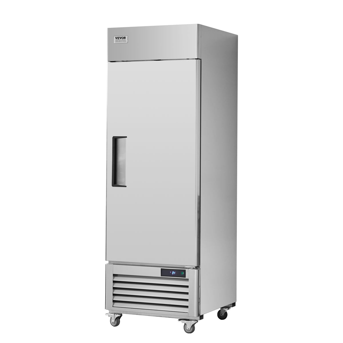 VEVOR 570L SINGLE DOOR COMMERCIAL REFRIGERATOR STAINLESS STEEL DIGITAL