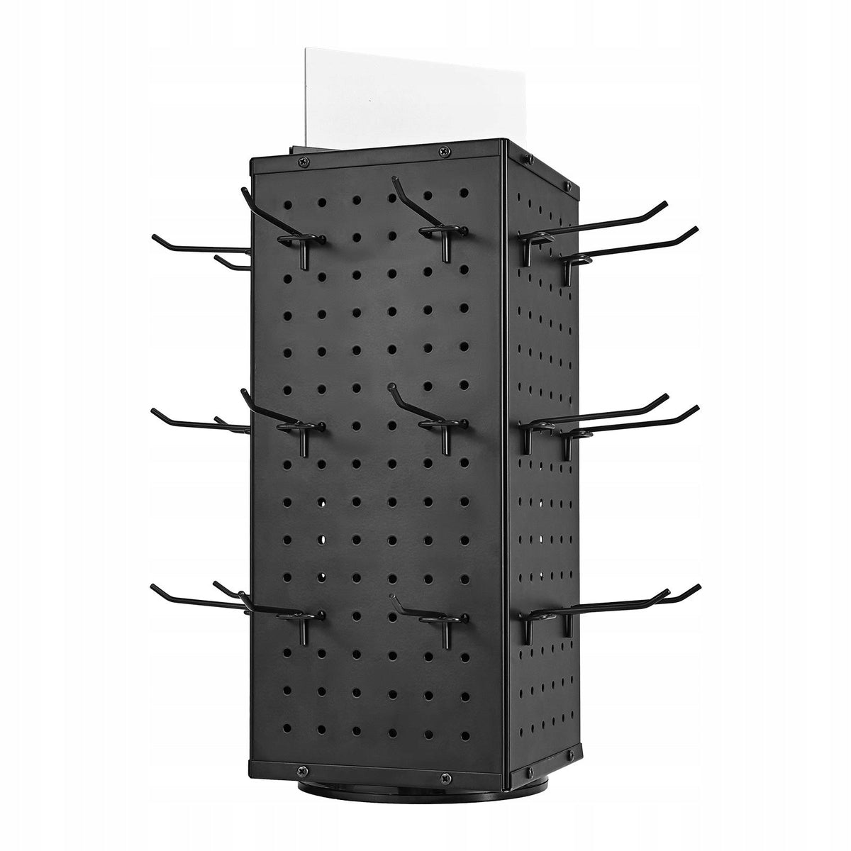 VEVOR ROTARY PEGBOARD DISPLAY STAND 24 HOOKS STRONG