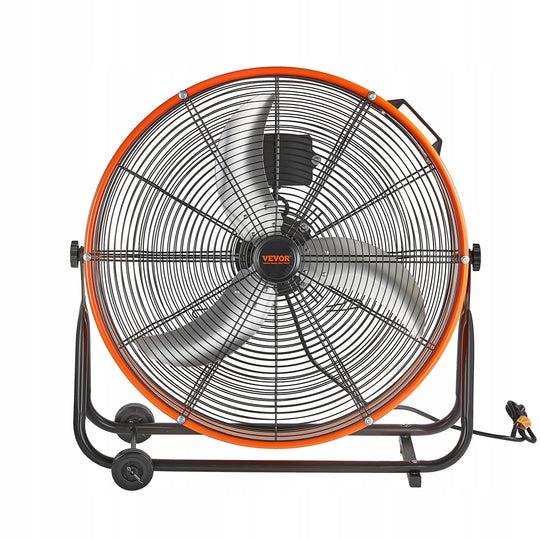 VEVOR 24 INCH DRUM FAN 3 SPEEDS 8700 CFM 360 DEGREE TIMER