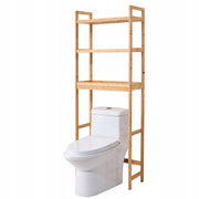 VEVOR OVER-THE-TOILET BAMBOO SHELF 3-TIER ADJUSTABLE STURDY ORGANIZER