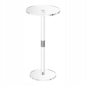 VEVOR ACRYLIC COFFEE TABLE CLEAR ROUND TOP SOLID DESIGN