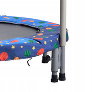 VEVOR 91 44 CM CHILDREN'S FOLDABLE TRAMPOLINE BLUE STRONG STEEL FRAME
