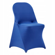 VEVOR 50 PCS ELASTIC CHAIR COVERS BLUE FOR FOLDING CHAIRS
