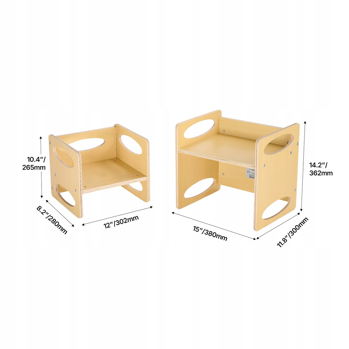 VEVOR PREMIUM MONTESSORI ADJUSTABLE TODDLER TABLE AND CHAIR SET