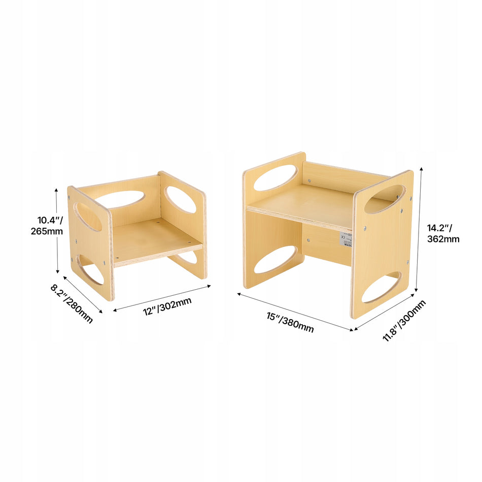 VEVOR PREMIUM MONTESSORI ADJUSTABLE TODDLER TABLE AND CHAIR SET