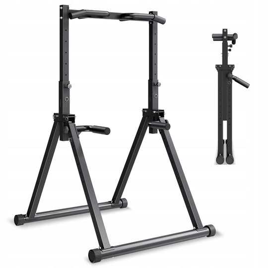 VEVOR FOLDABLE PULL UP BAR 150 KG ADJUSTABLE FITNESS STATION