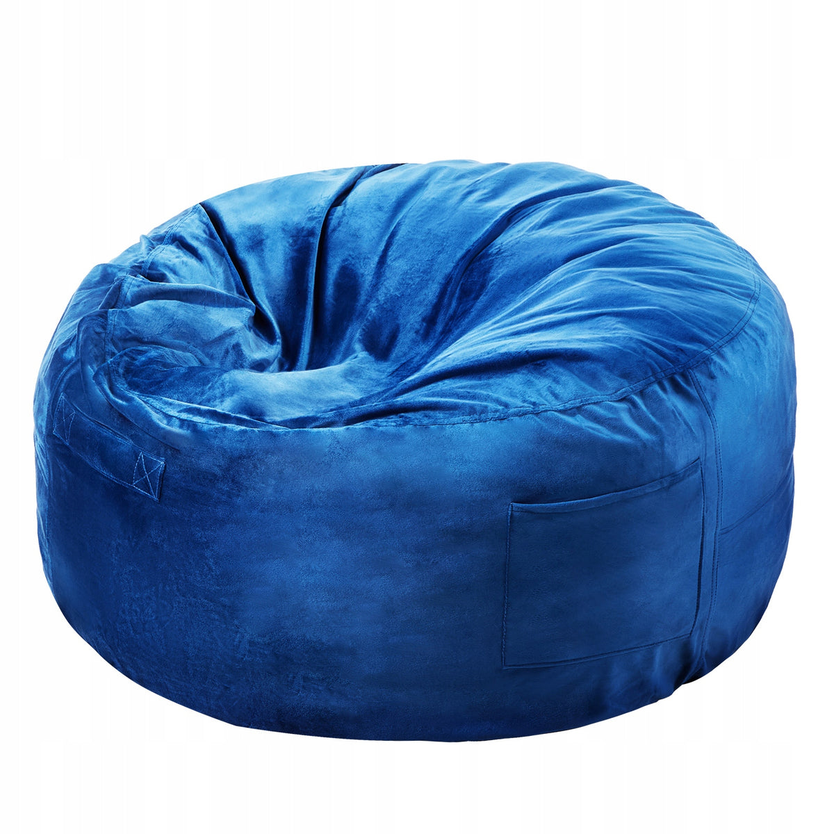 GAMING ARMCHAIR VEVOR BEAN BAG ROUND 89X89X56 CM BLUE PREMIUM
