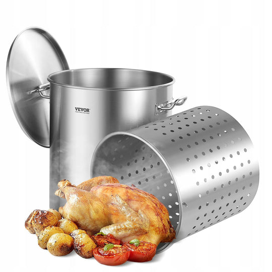 VEVOR STAINLESS STEEL POT 60.5 L LARGE PROFESSIONAL SAUCEPAN