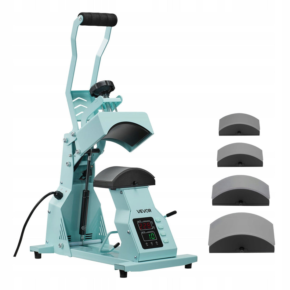 VEVOR PROFESSIONAL CAP HEAT PRESS 4 REPLACEABLE PLATENS PRECISE CONTROL