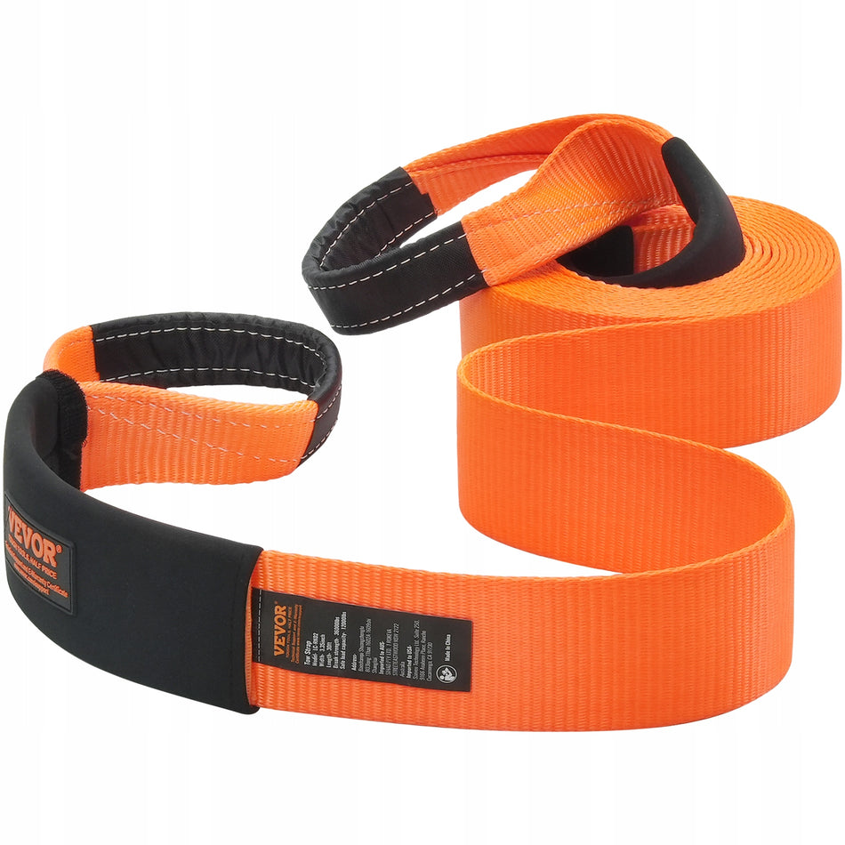 VEVOR 85 MM X 9 M TOWING KIT 16329 KG WINCH STRAP HEAVY-DUTY TREE