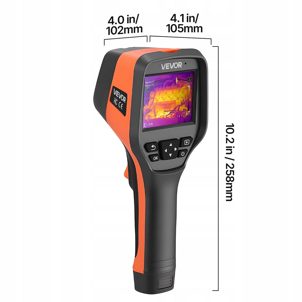 VEVOR PROFESSIONAL THERMAL IMAGING CAMERA 256X192 INFRARED 3.5" SCREEN