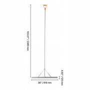 VEVOR 914MM ALUMINUM RAKE HEAD 133 INCHES STRONG LIGHTWEIGHT FOR GARDEN