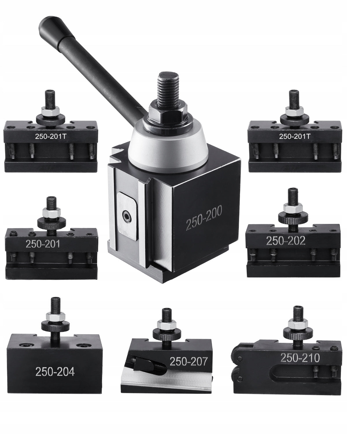 VEVOR QUICK CHANGE TOOL POST SET 8 PCS FOR LATHES 10-15 INCH