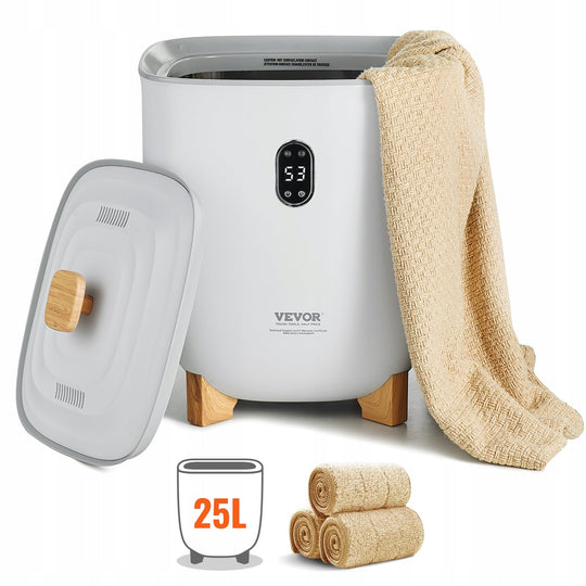 VEVOR 25L TOWEL WARMER WITH LED TIMER POWERFUL AND SAFE