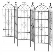 VEVOR 51X180 CM CLIMBING PLANT SUPPORT 6-PACK METAL TRELLIS STURDY