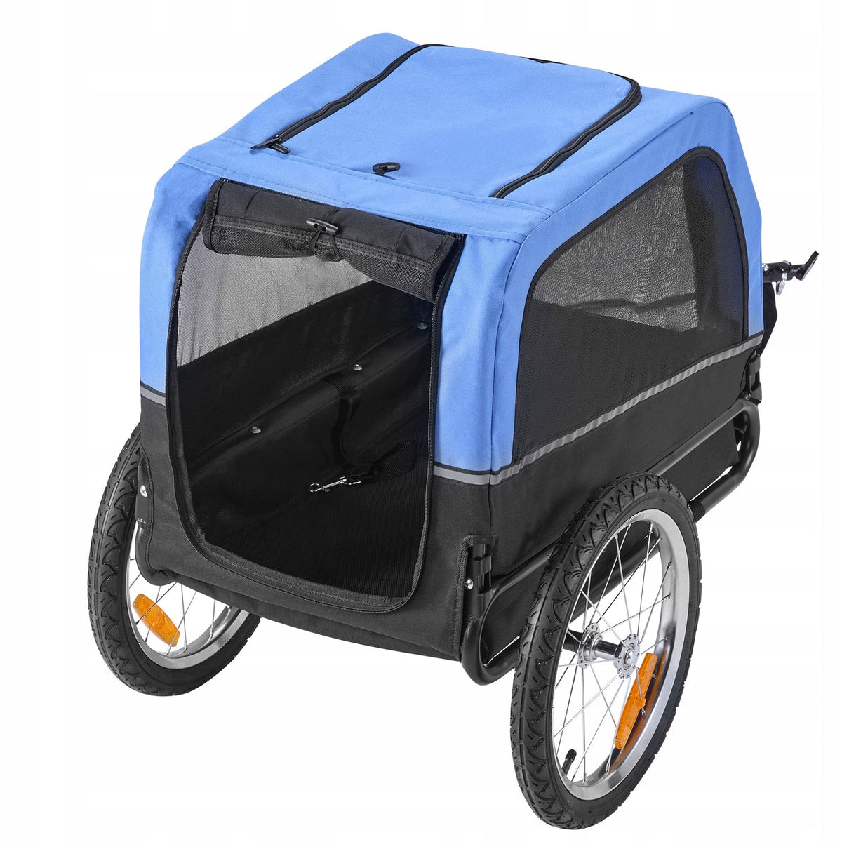 VEVOR BICYCLE TRAILER FOR DOGS UP TO 30 KG FOLDABLE STRONG AND LIGHTWEIGHT FRAME