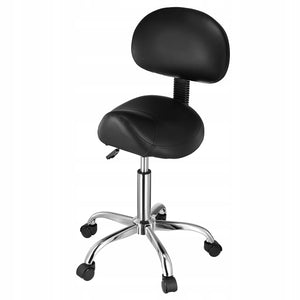 VEVOR SADDLE SWIVEL STOOL WITH BACKREST HEIGHT ADJUSTABLE 204 KG CAPACITY