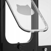 VEVOR CAT FLAP ADJUSTABLE 686-813 MM ALUMINUM BLACK STRONG