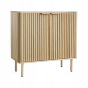 VEVOR KITCHEN CABINET WITH 2 SHELVES RIBBED MEDIEVAL SIDEBOARD