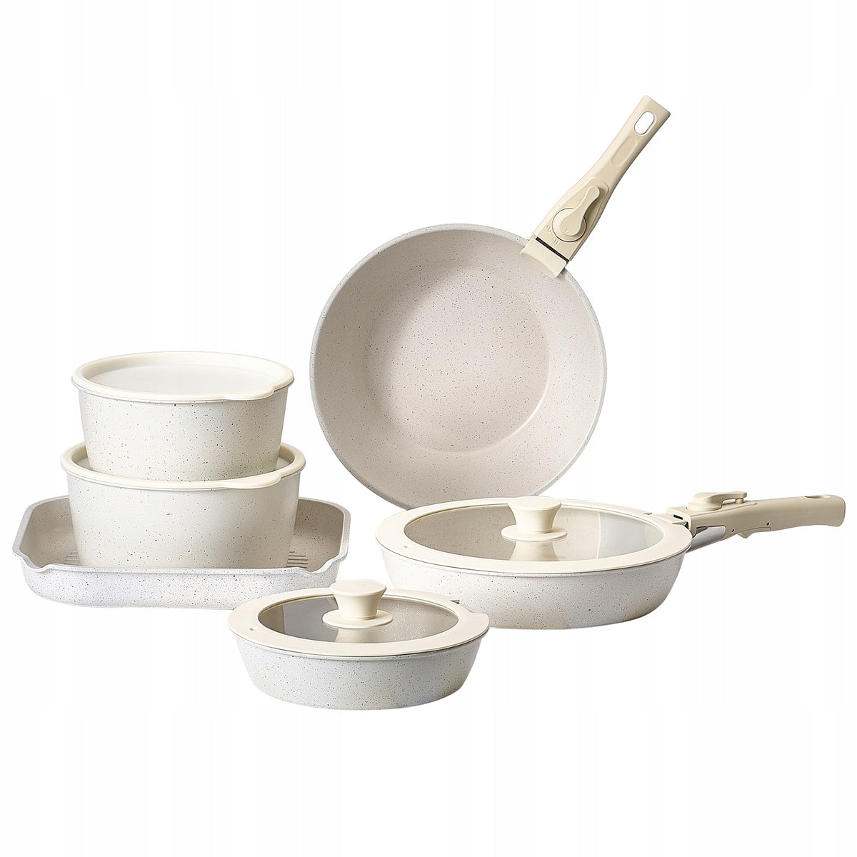 VEVOR 17-Piece Non-Stick Induction Pot and Pan Set