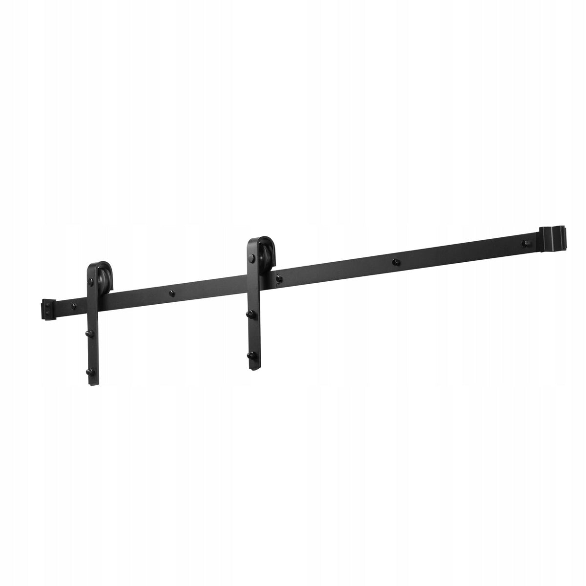 VEVOR SLIDING DOOR SYSTEM 183 CM LOAD CAPACITY 150 KG BLACK SOLID SET