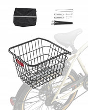 REAR BICYCLE BASKET VEVOR METAL 375X290X250 MM STRONG 22 KG