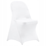 VEVOR CHAIR COVERS 150 PCS ELASTIC WHITE SPANDEX FOR WEDDINGS