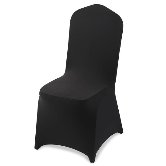VEVOR CHAIR COVERS 150 PCS BLACK WASHABLE REMOVABLE ELASTIC