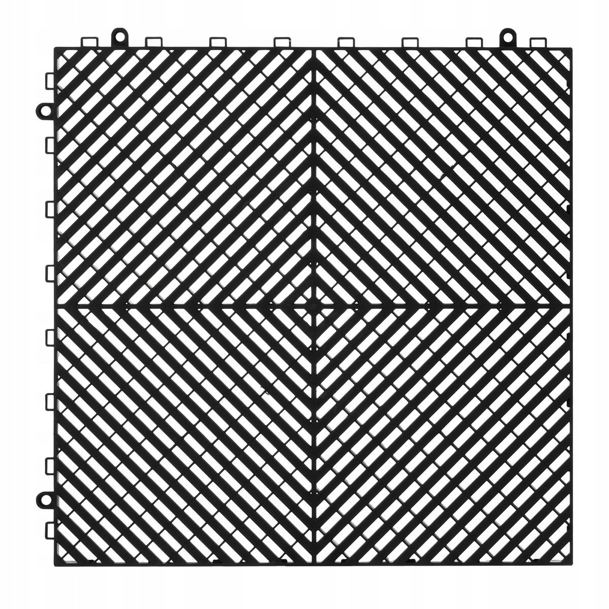 VEVOR MODULAR DRAINAGE MAT 24 PCS 415X415MM STRONG INTERLOCKING SYSTEM PP