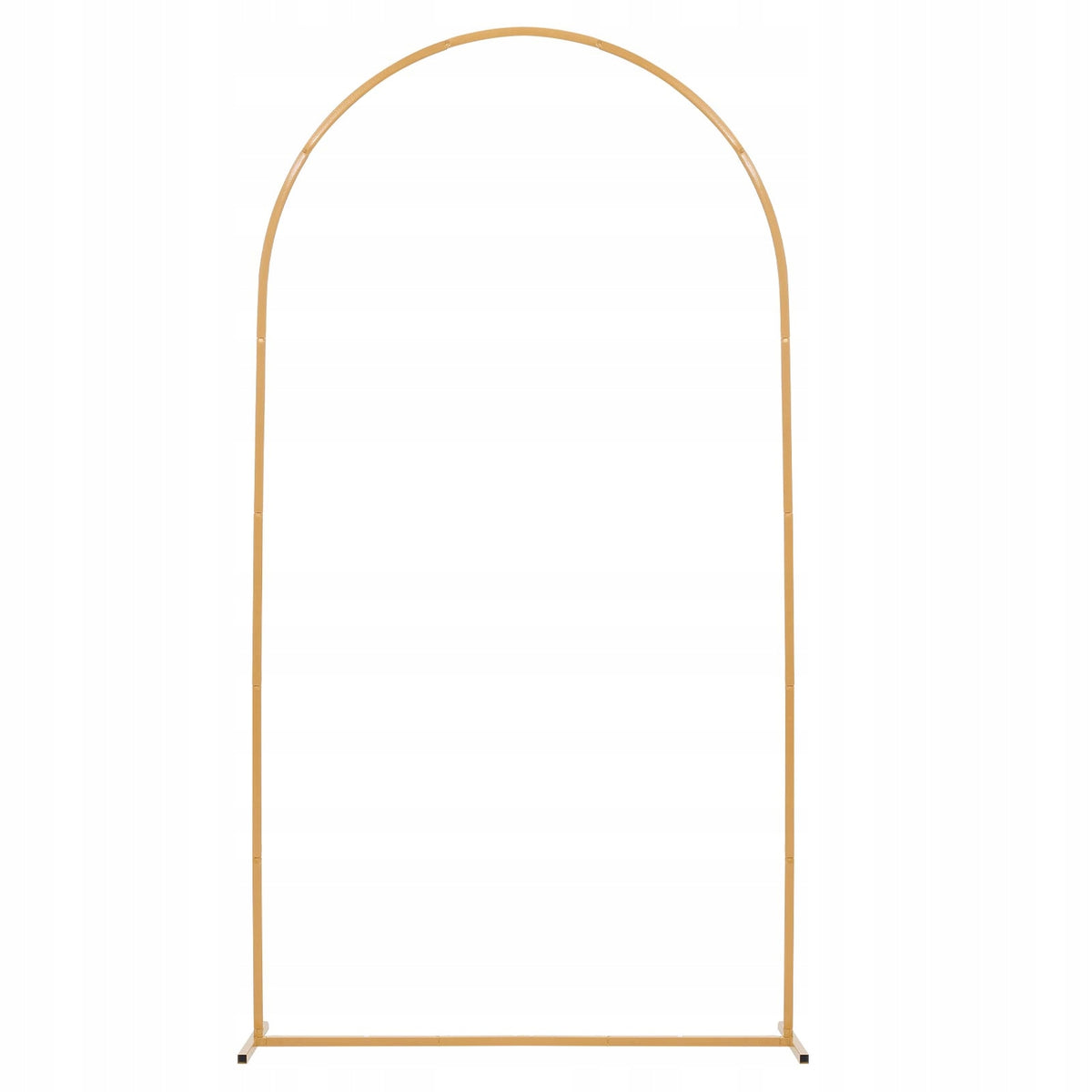 VEVOR WEDDING ARCH 2.2X1.2M GOLD METAL BACKDROP STAND STURDY ARCHED