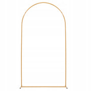 VEVOR WEDDING ARCH 2.2X1.2M GOLD METAL BACKDROP STAND STURDY ARCHED