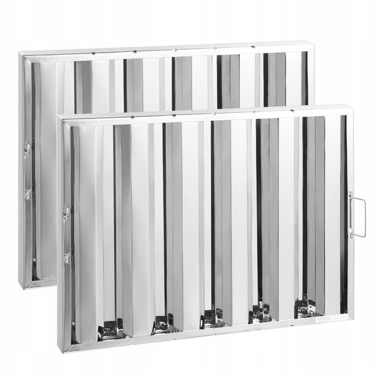 VEVOR KITCHEN HOOD FILTERS 2 PCS STAINLESS STEEL 622X493MM DURABLE