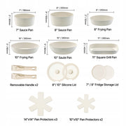 VEVOR 17-Piece Non-Stick Induction Pot and Pan Set
