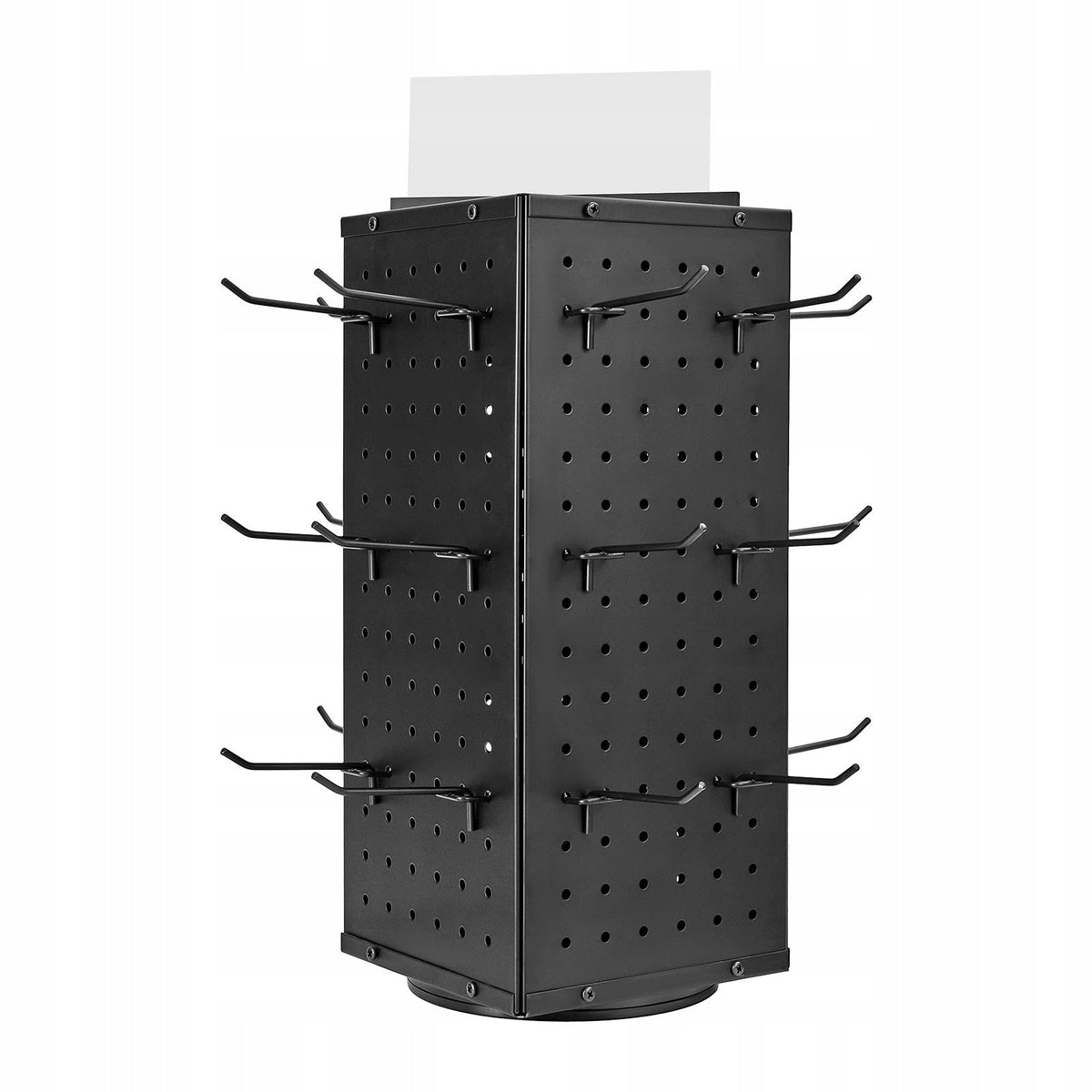 VEVOR ROTARY PEGBOARD DISPLAY STAND 24 HOOKS STRONG