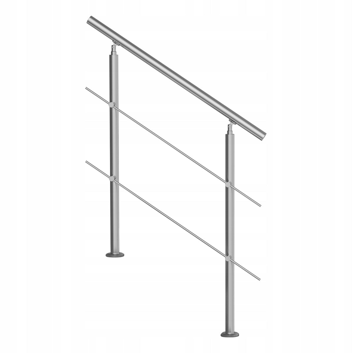 VEVOR 39.4 INCH 2-BAR STAINLESS STEEL OUTDOOR STAIR RAILING