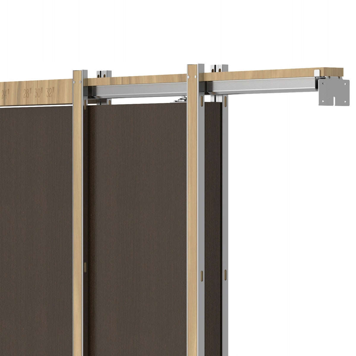 VEVOR SLIDING DOOR FRAME KIT 610-762MM SOFT CLOSE STEEL