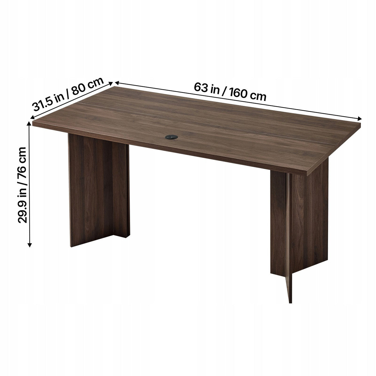 VEVOR EXECUTIVE OFFICE DESK 160 CM SOLID MODERN LARGE SURFACE