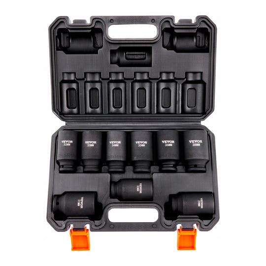 VEVOR SOCKET WRENCH SET 1/2 INCH 9-PIECE CR-MO INDUSTRIAL STEEL