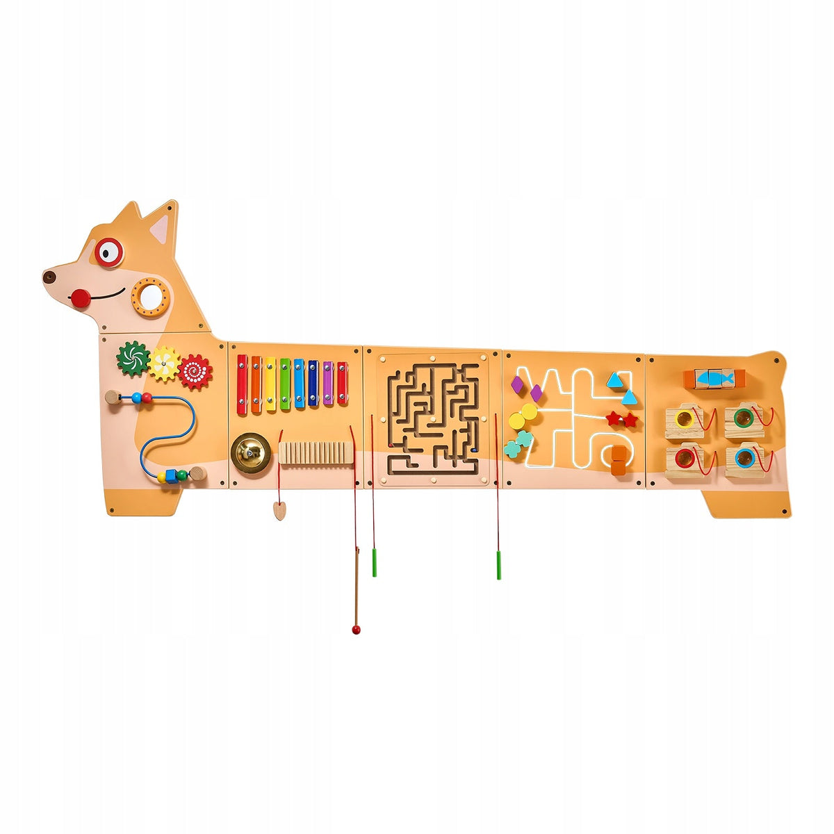 VEVOR KIDS' ACTIVITY WALL FOR AGES 3-12, 12 PREMIUM MONTESSORI GAMES