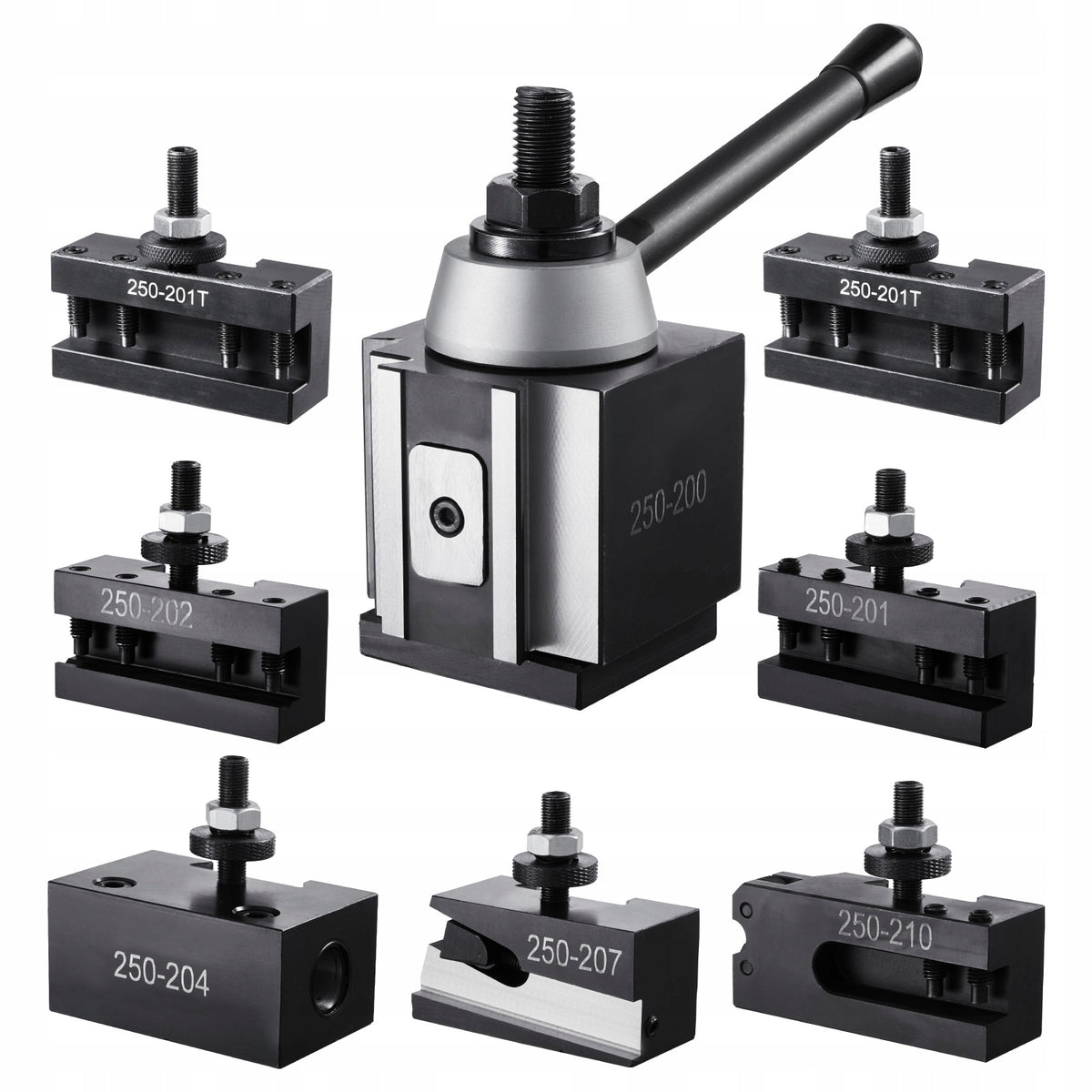 VEVOR QUICK CHANGE TOOL POST SET 8 PCS FOR LATHES 10-15 INCH