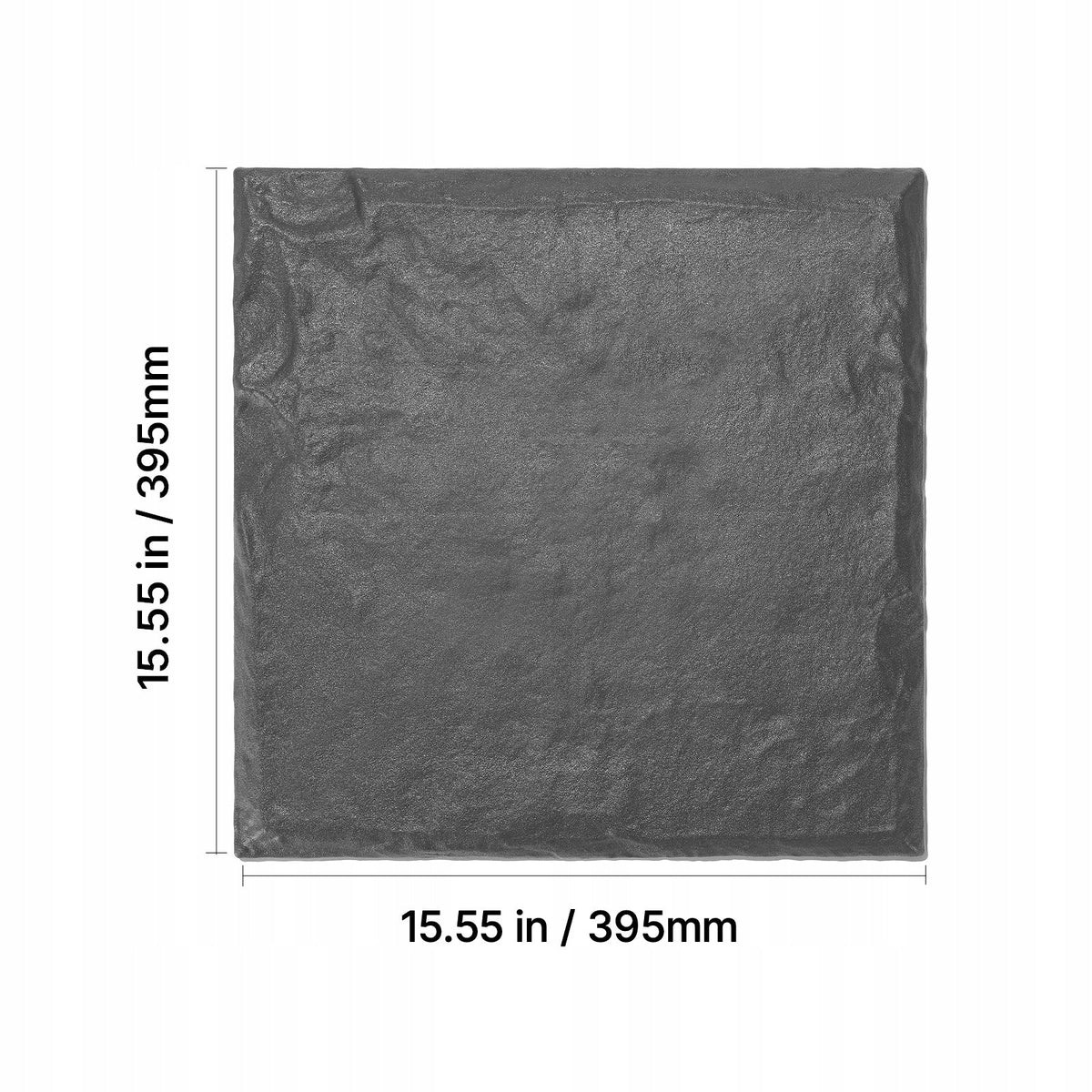 VEVOR STRONG GARDEN PAVERS 16 PCS 395X395 MM DECORATIVE SLAB GREY