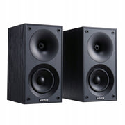 VEVOR PASSIVE BOOKSHELF SPEAKERS PAIR 300W STEREO 70HZ-20KHZ MDF BLACK